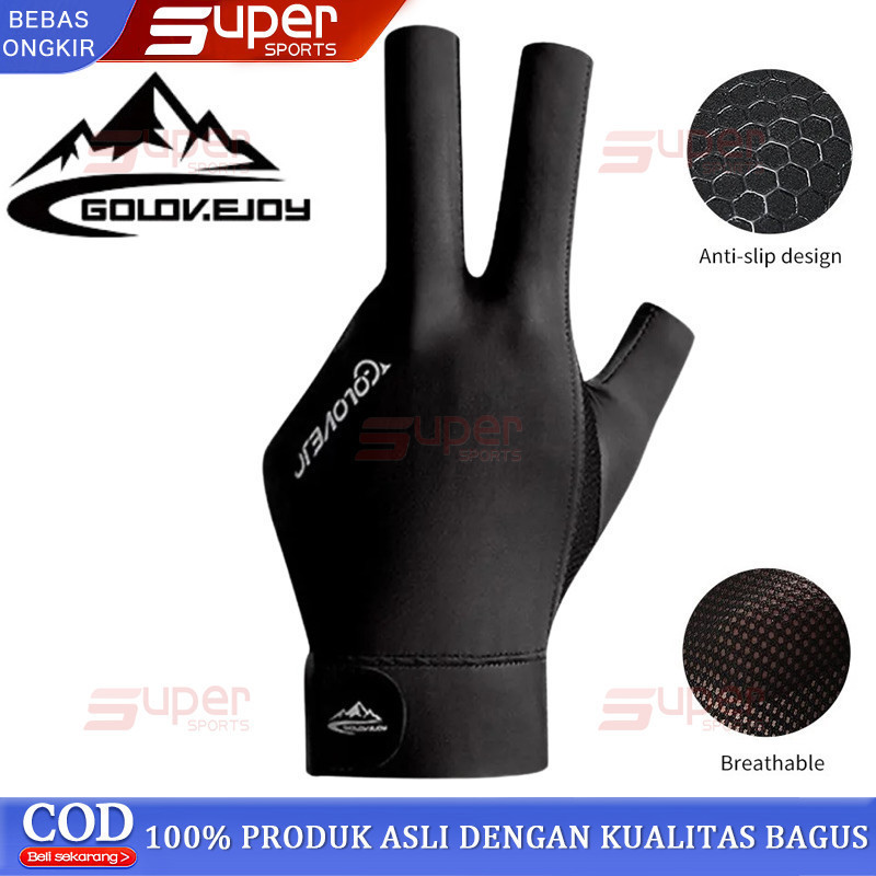 Sarung Tangan Biliar Anti Selip Sarung Tangan Biliar Jari Terbuka dan Jari Penuh Sarung Tangan Anti 