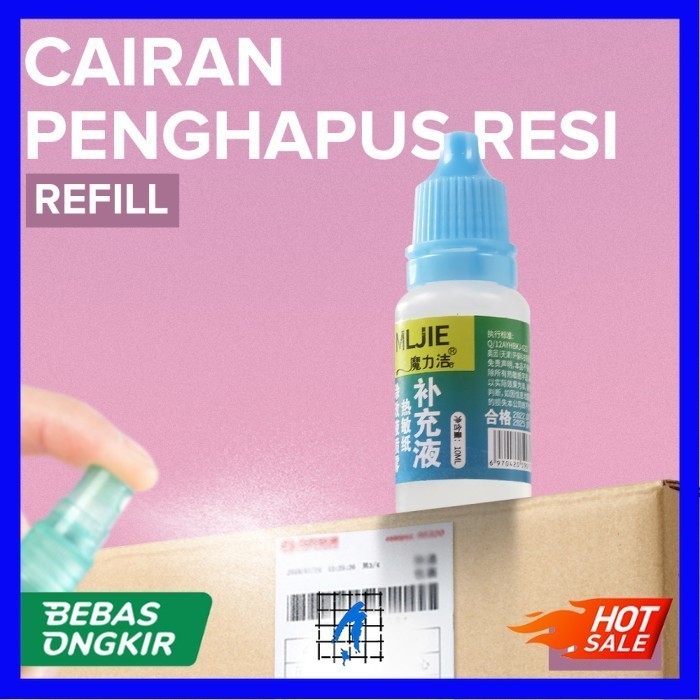 

Stempel Alat Penghapus Resi Label 2 in 1 Cutter Pembuka Paket MLMK - refill 10ml
