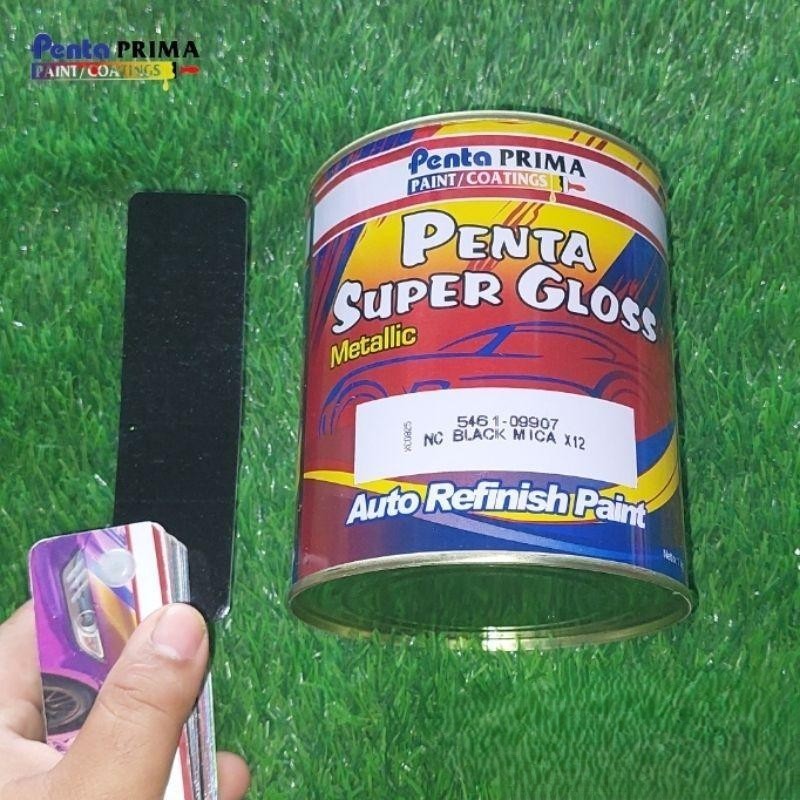 

Cat Penta Super Gloss Metallic /Cat Duco NC 09907 Black Mica X12 (Hitam Rush)