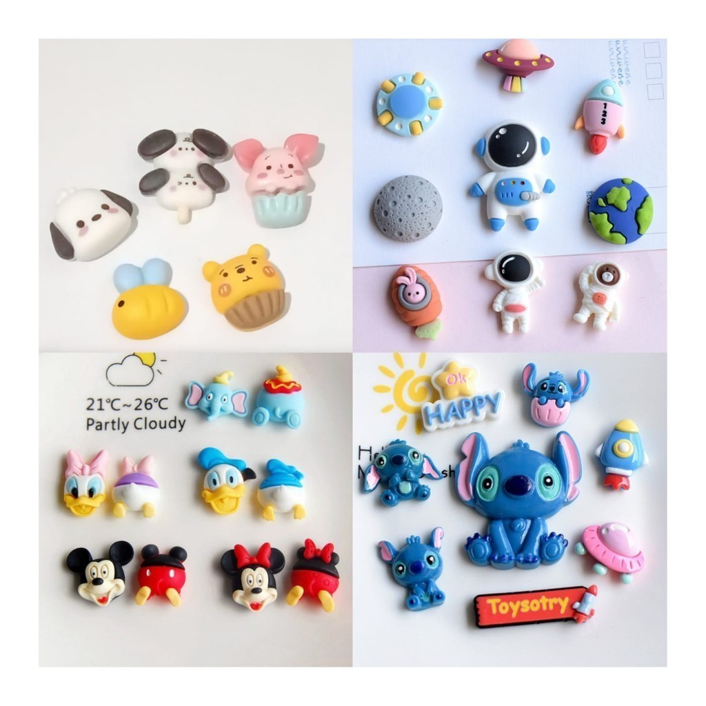 

J2 - Stiker 3D aksesoris tumblr hp motif cute DIY resin