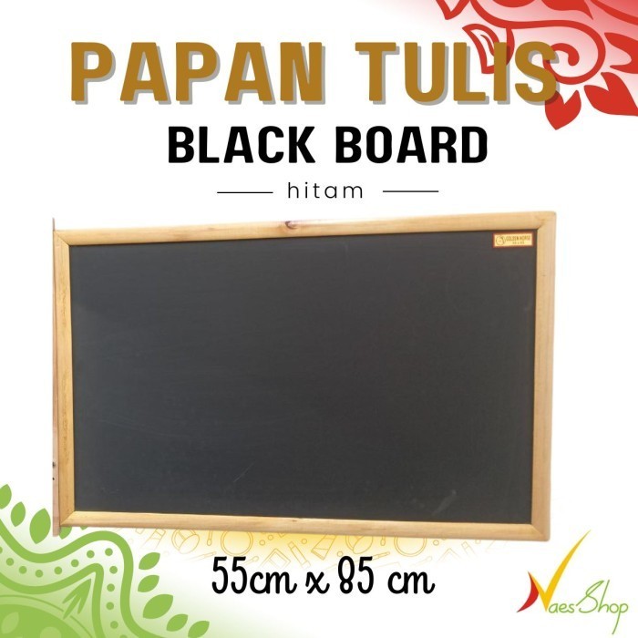 

Blackboard papan tulis hitam 85cm x 55cm