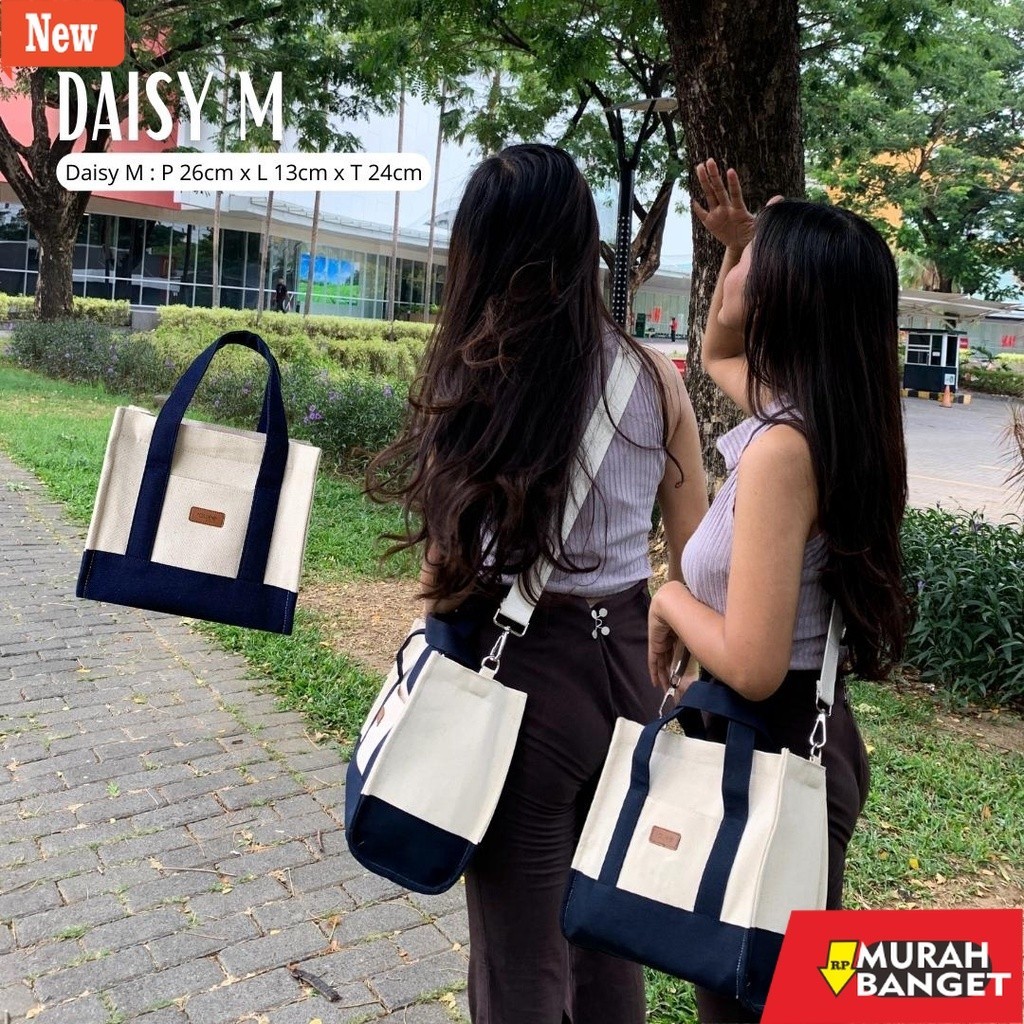 tas jinjing wanita TAS SELEMPANG KANVAS WANITA DAISY M - ROUJEE JOGJA
