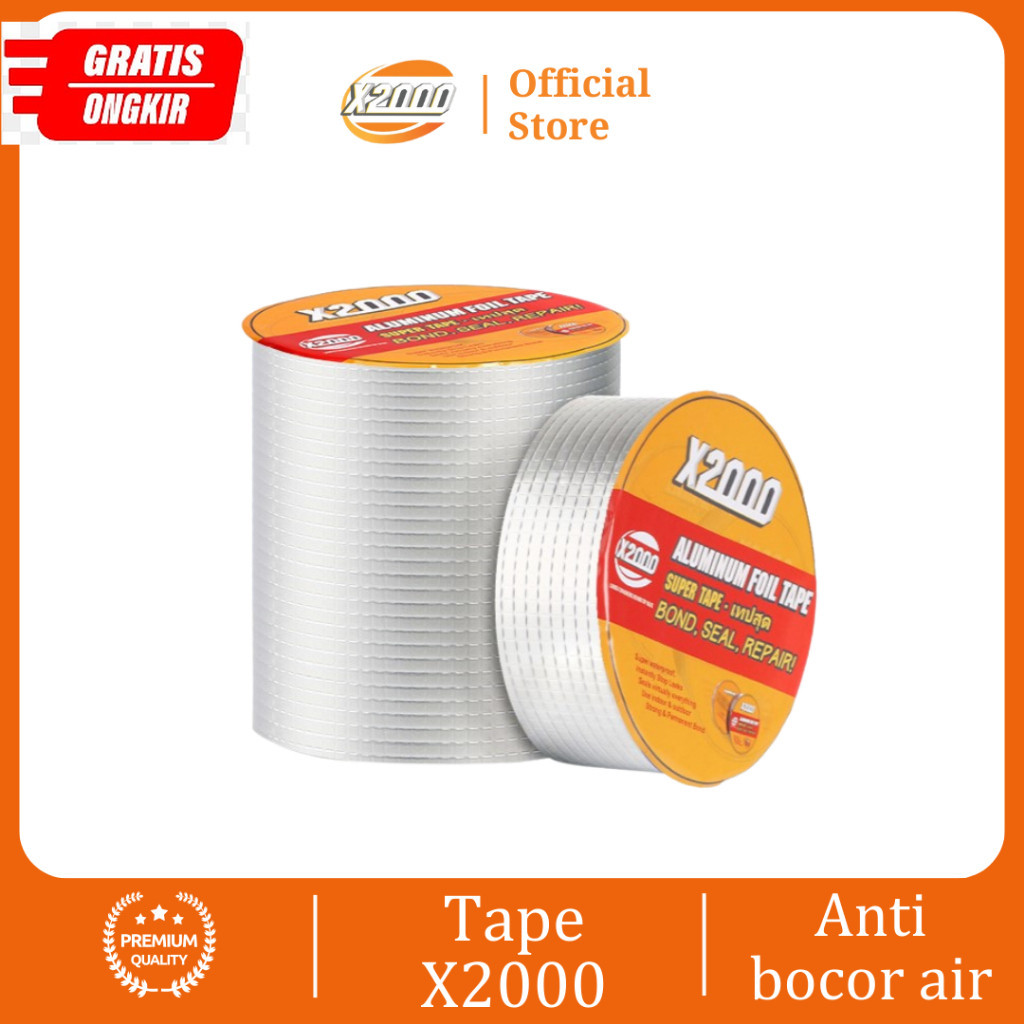 Super Tape X2000 3 Ukuran Anti Bocor Super Kuat Waterproof, Lakban X2000 Flex Tape Super Kuat Perbai