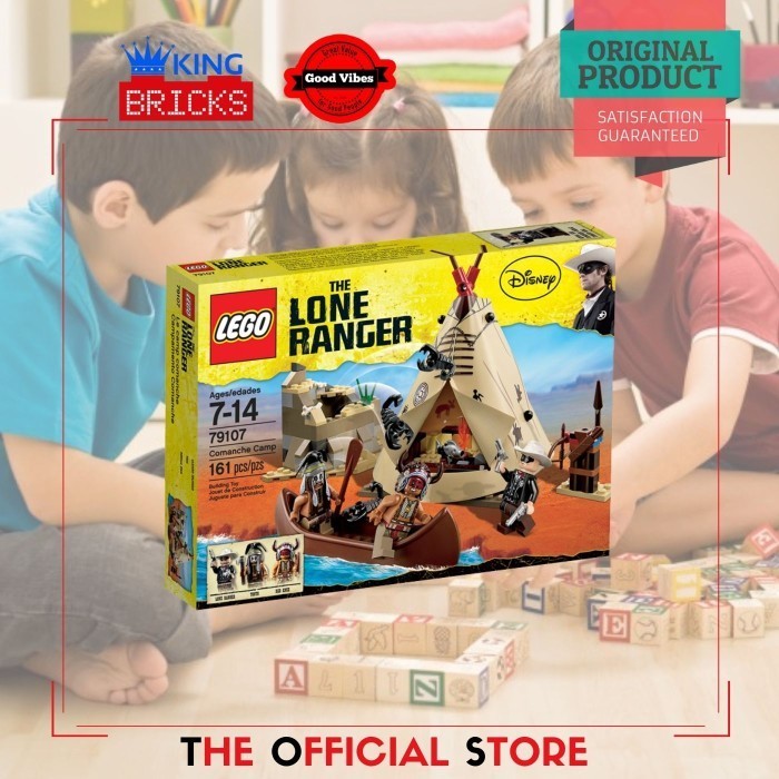 KingToys88 Mainan LEGO Original 79107 Comanche Camp - Mainan Anak Edukasi Kreatif Koboi Indian