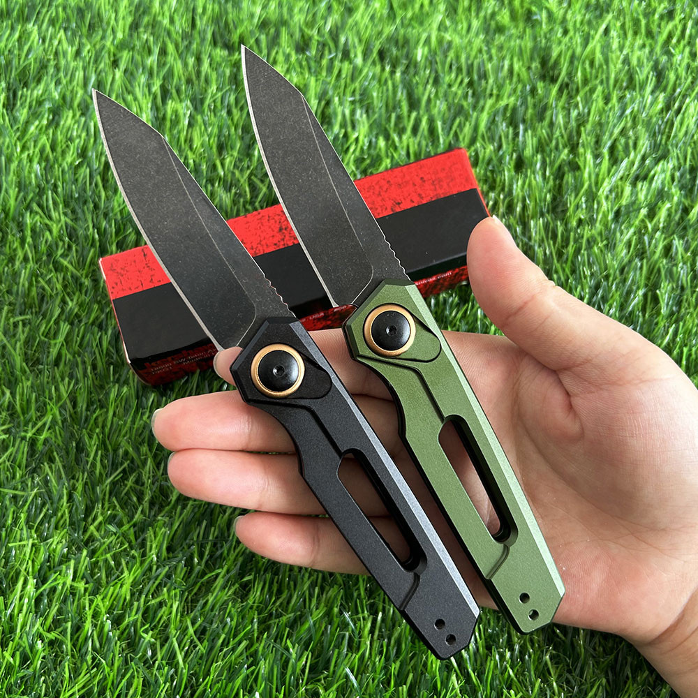 7550 Pocket knife cpm154 blade aviation aluminum   handle camping hunting outdoor knives Utility too