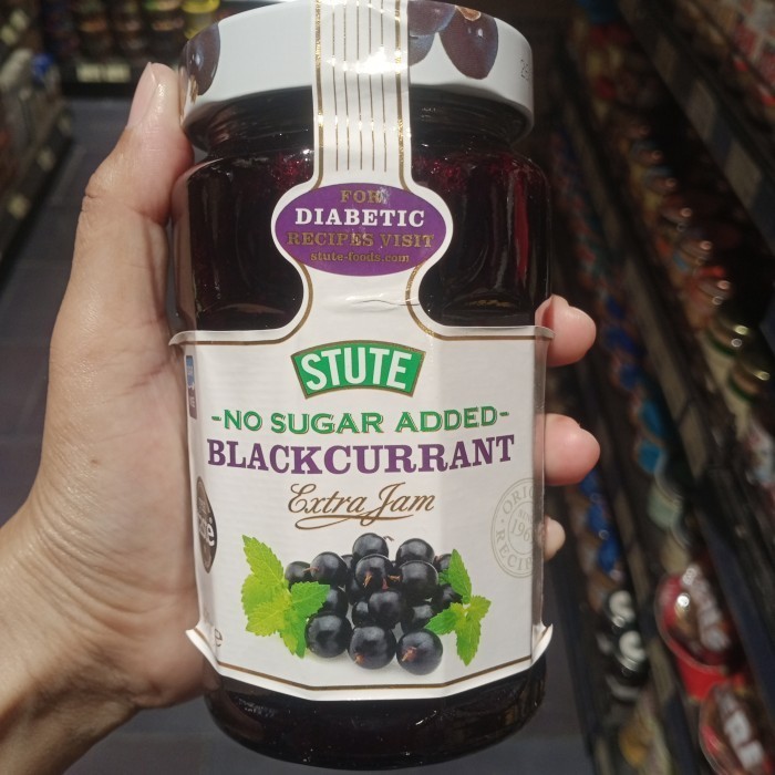 

Stute Blackcurrant Jam 430ml - Selai - No Sugar Added