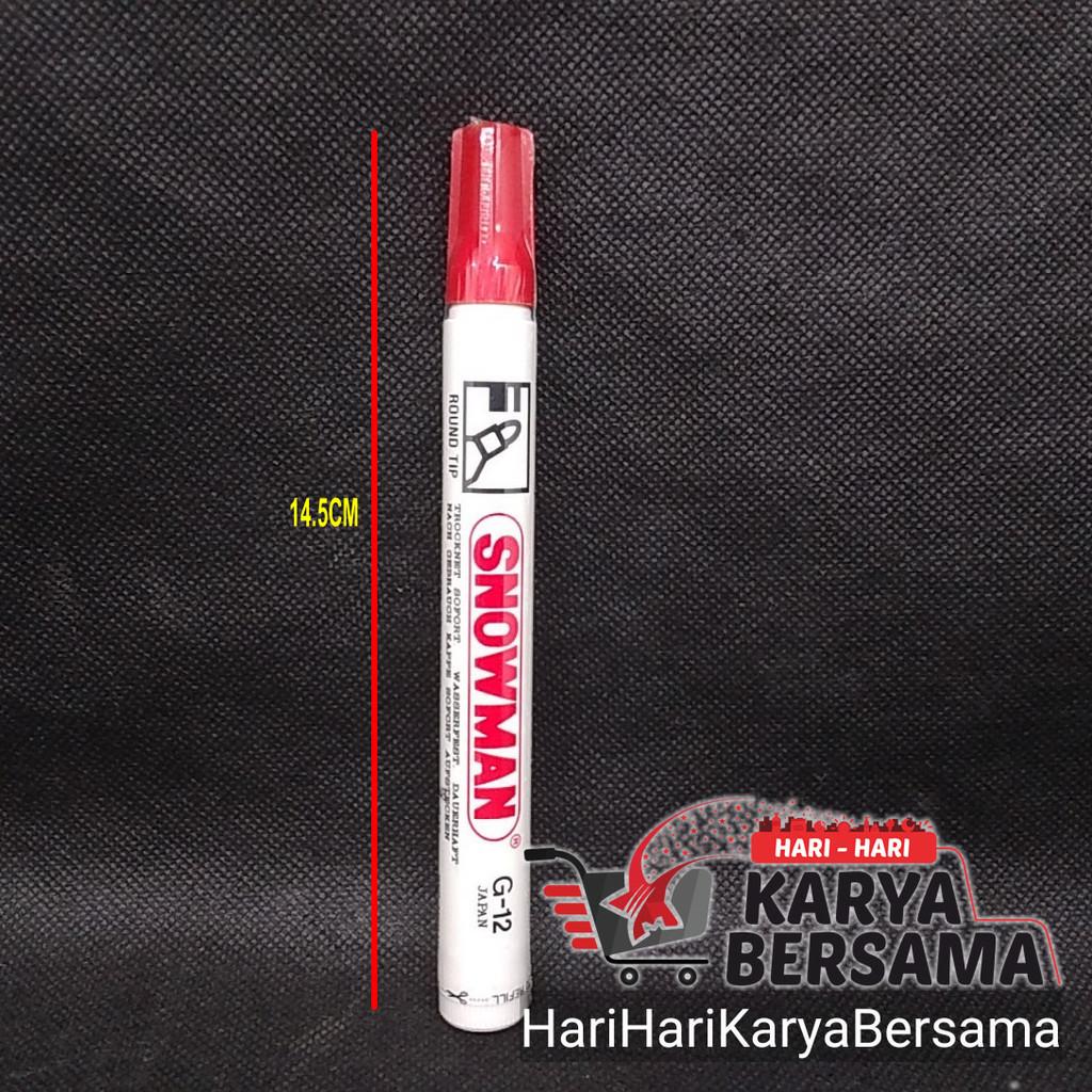 

SNOWMAN PERMANENT MARKER RED