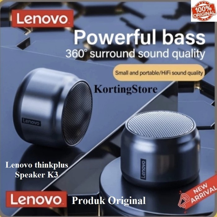 Lenovo Thinkplus K3 Original Speaker Bluetooth Wireless Stereo