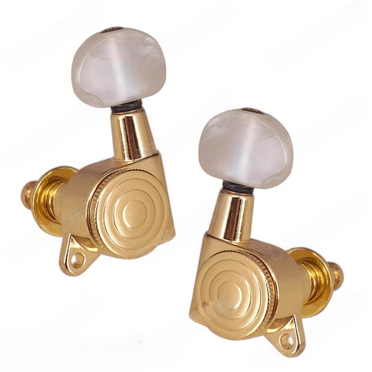 Knob Gitar Listrik Kayu Vintage dengan Kunci Senar, Knob Putar Mundur Kunci Senar Gitar Listrik, Win