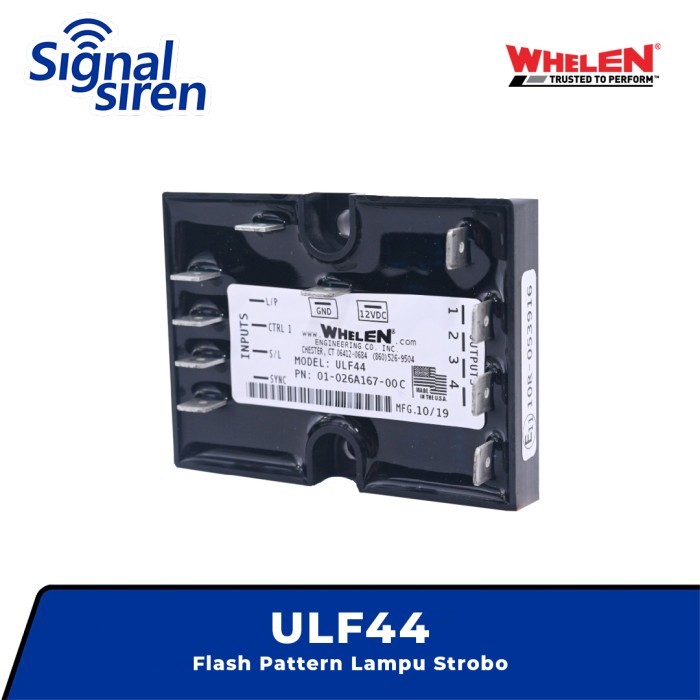 Whelen ULF44 Flasher Flash Pattern Lampu Strobo