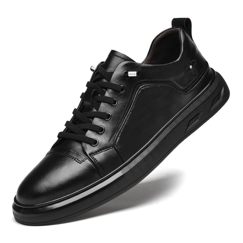 Spring New Men Shoes Casual Shoes Men Genuine Leather Shoes Casual Sneakers Heightening shoes