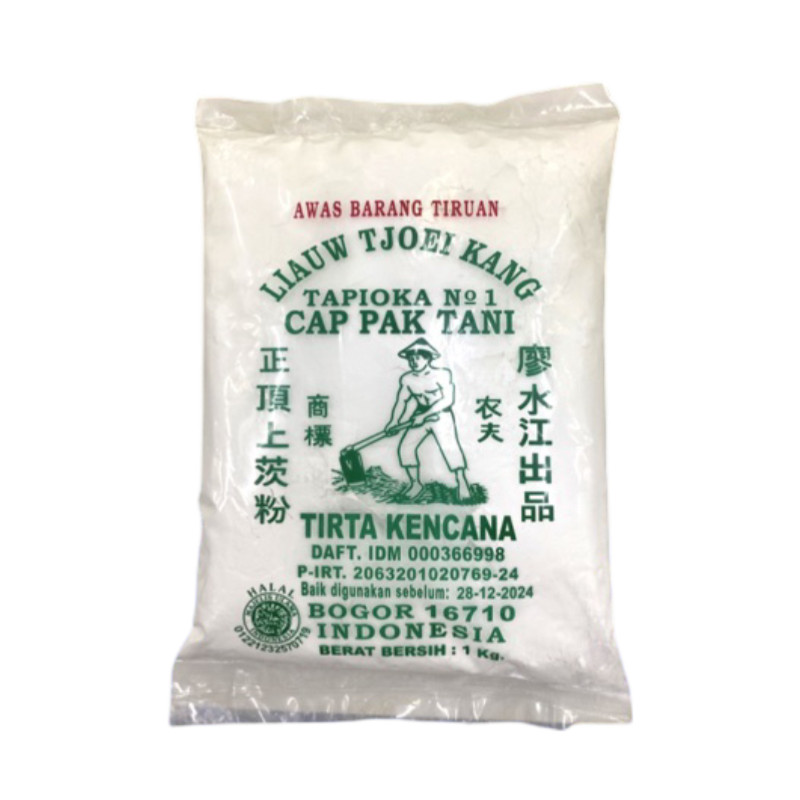 

Tepung Tapioka Cap Pak Tani Liauw Tjoei Kang 1kg