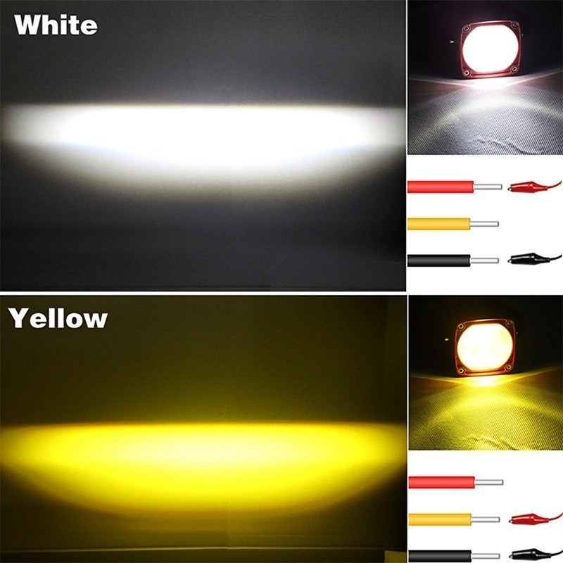 HEMAT Lampu Tembak LED Laser VINYX M30 Superbright 80W - 2 Warna Putih/Kuning, Dual CSP Hi/Lo,