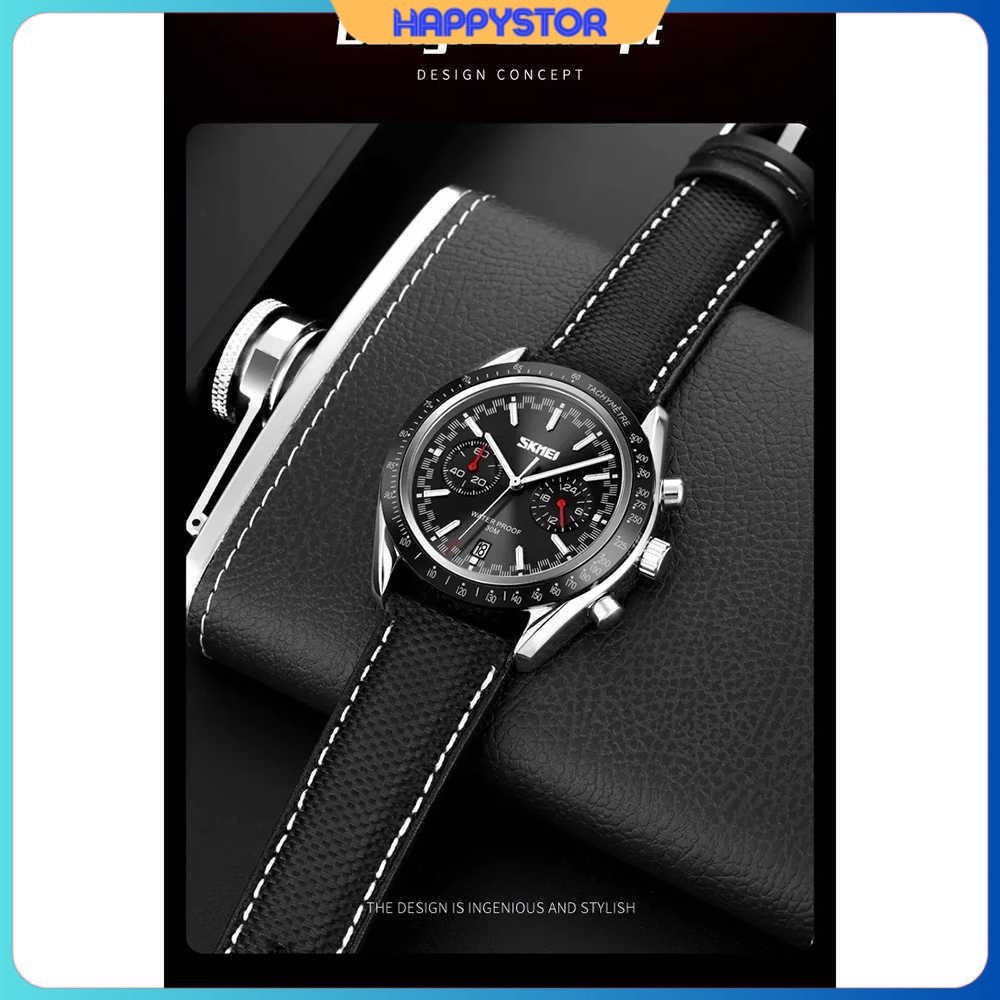 Jam Tangan Analog Tachymeter Waterproof - SKMEI 9292