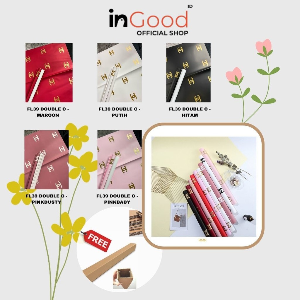 

IN GOOD - FL39 BRAND Kertas Bunga Paper Buket Motif Cellophane