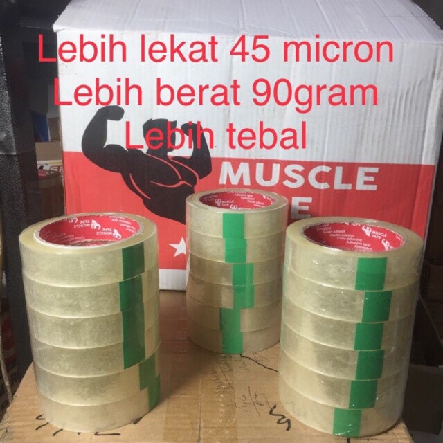 

NAT - 1 ROLL LAKBAN ISOLASI MUSCLE TAPE 1 INCH 24 MM 90 YARD LEBIH LEKAT LEBIH TEBAL