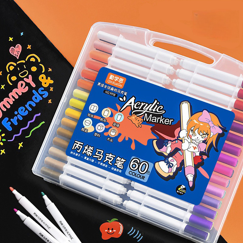 

Marker Warna Akrilik Untuk Anak Dan Pelajar, Cepat Kering Dan Tahan Air.