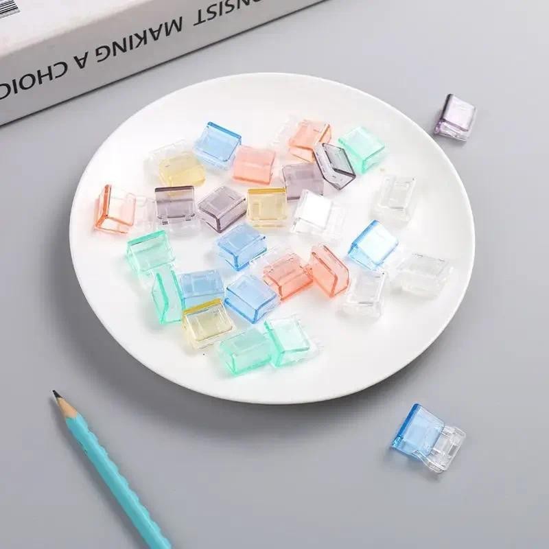 

Transparent Colorful Office File Folder Clip Student Test Paper Storage Organizer Fixed Clip Document Holder Educational Supplie