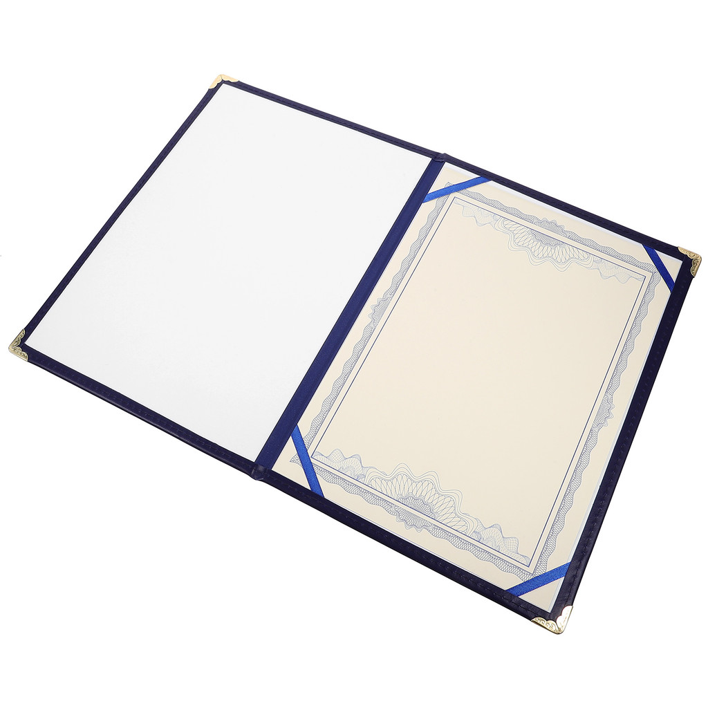 

Certificate Folder Paper Diploma Holder Covers Soft Surface Award Document Zinc Alloy