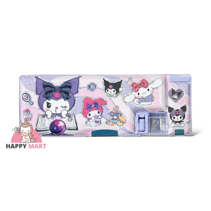 

Kotak pensil MAGNET GLITTER HOLO motif kuromi / cinnamoroll / melody - Kuro gltr holo