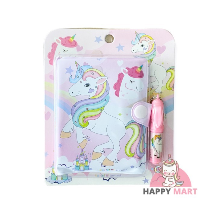 

Notes unicorn + pen - Unicorn pink
