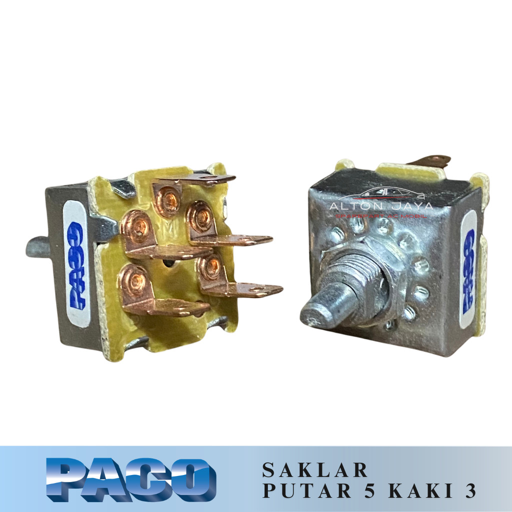 Saklar Putar 5 Kaki 3 Speed AC Mobil Universal PACO