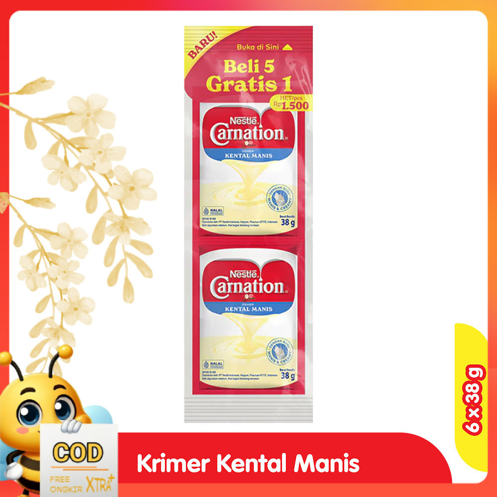 

Carnation Krimer Kental Manis 6 x 38 g