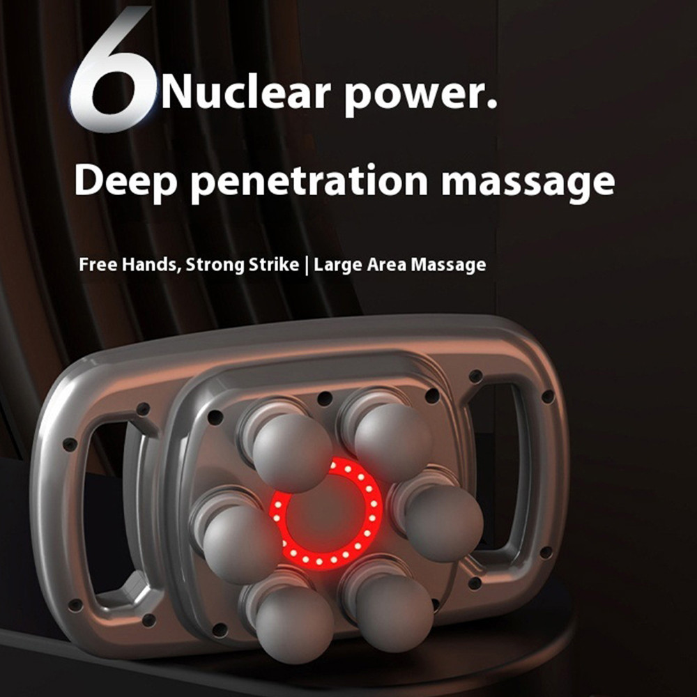 Fascia Gun 6 Heads Massage Gun Muscle Relaxation Electric Massager Body Massage Deep Tissue Muscle R