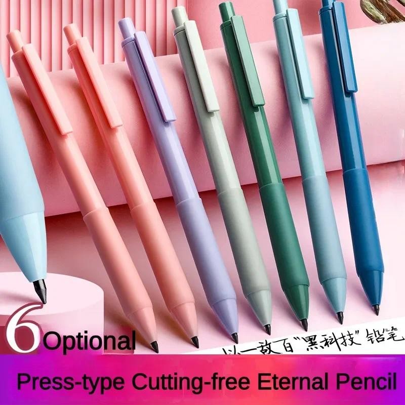

6 PCS Infinity Pencil Eternal Writing Inkless Pen School Students Office Supplies Art Sketch Magic Mechanical Pencils Stationery