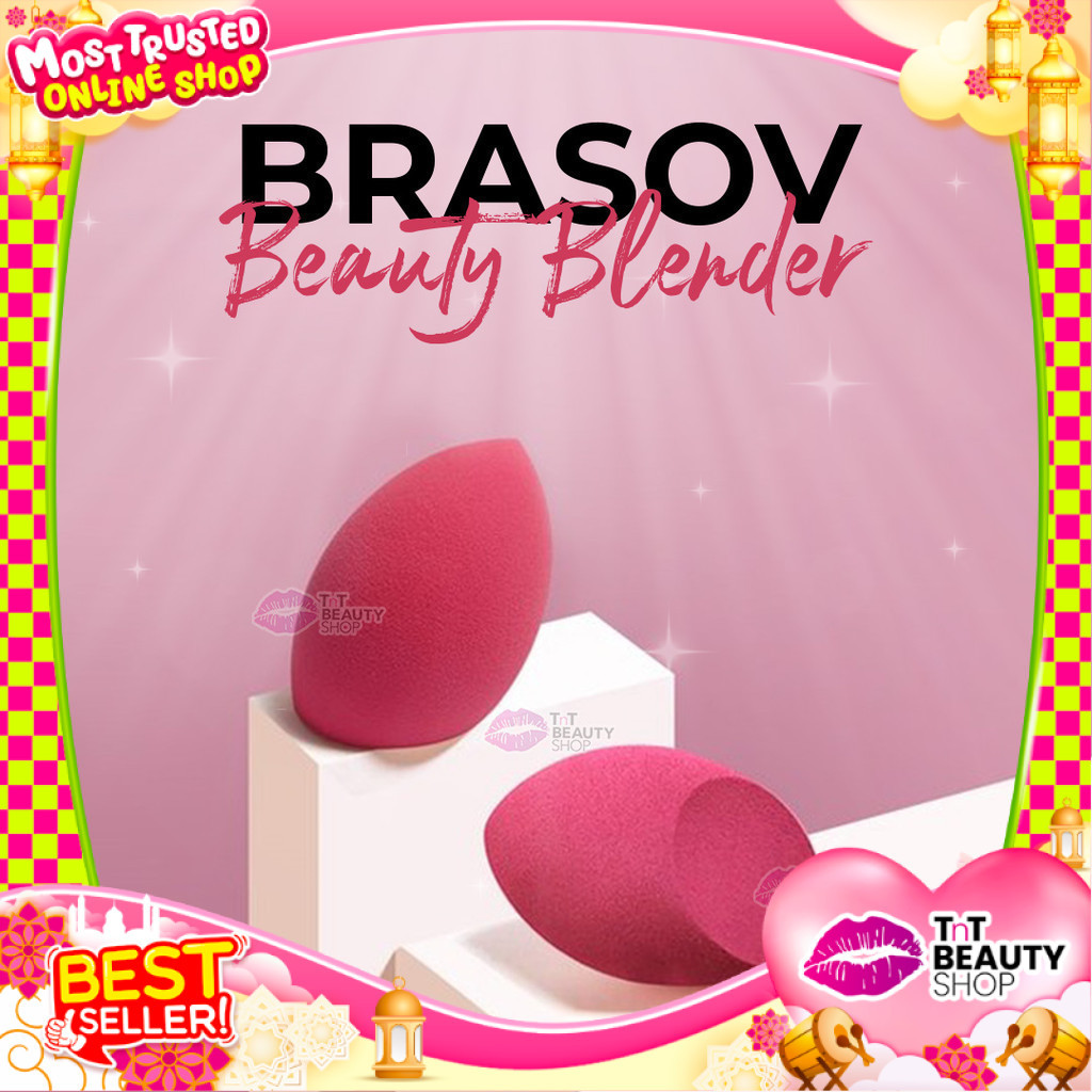 BRASOV Beauty Blender | Sponge Blending | Egg | Tear Drop | Guci | Tnt Beauty Shop