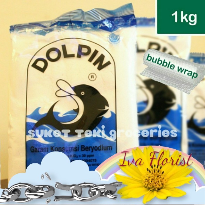 

PROMO Garam Dolpin / Dolphin Beryodium 1kg MURMER garam dapur 1 kg kilo