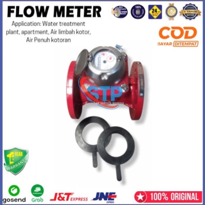 FLOW METER AIR LIMBAH 4 INCH - FLOW METER AIR PANAS 130 DERAJAT 4 INCH