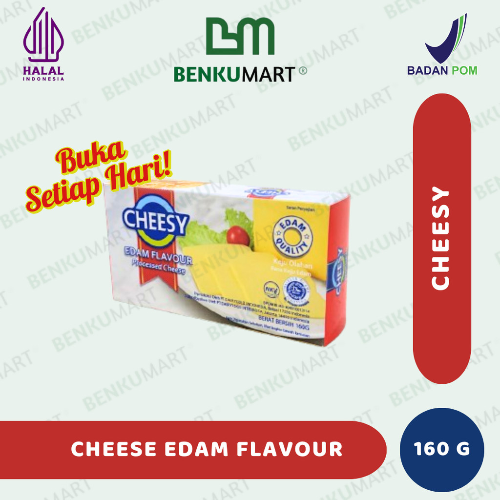 

Cheesy Edam Flavour - Keju Rasa Edam 160 gram HALAL