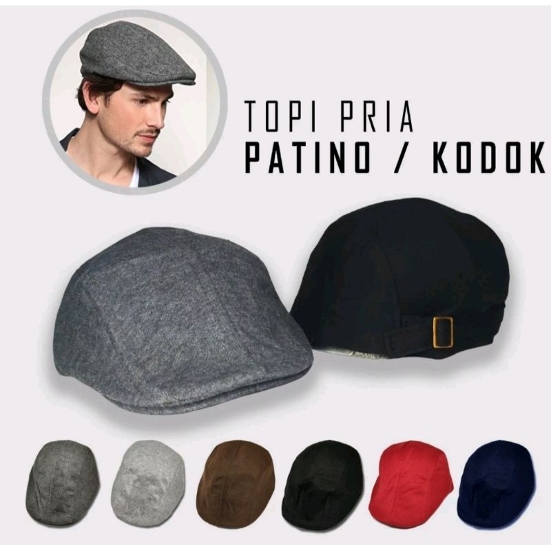 TOPI KODOK PRIA VINTAGE BARET FLAT CAPS DEWASA