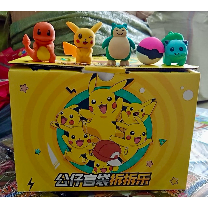 

Penghapus Pikachu Blind Bag Mystery Bag Mikro Brick Eraser Penghapus Pokemon Mini Figure