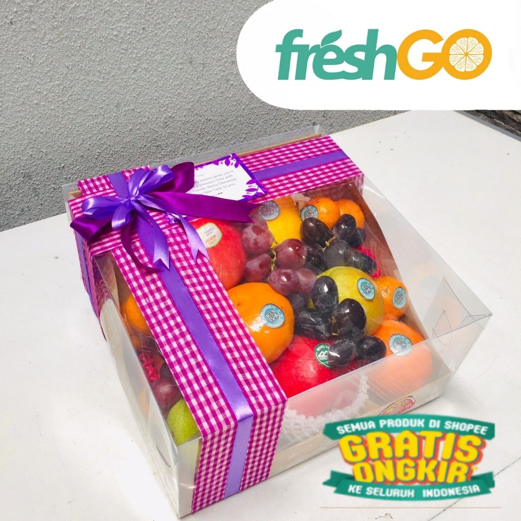 

Hampers Fruit Box buah segar premium untuk Hampers, Lamaran, Isoman Free Kartu Ucapan FreshGO.id/ keluarga oleh oleh