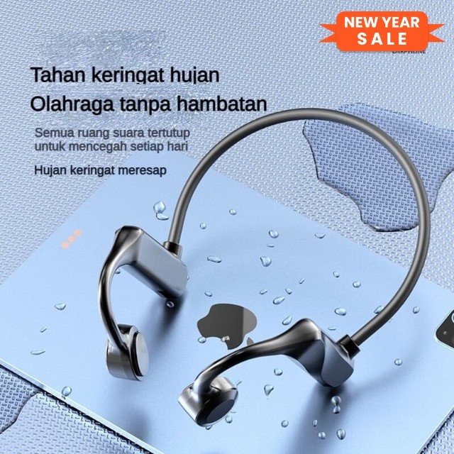 BONE CONDUCTION WIRELESS BLUETOOTH HEADPHONE SPORTS EARPHONE OPEN EAR EARPHONE