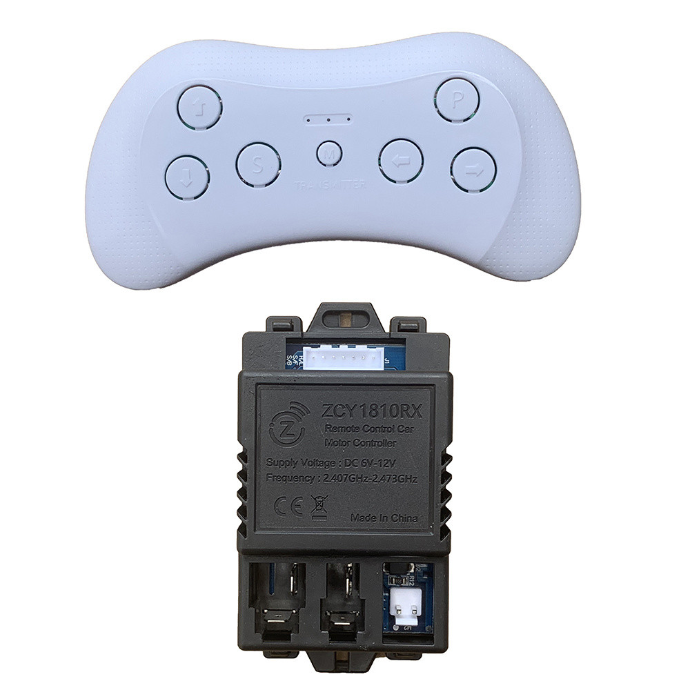 

JR1810RX ZCY1810RX 6-12V 2.4G Bluetooth Remote Control and Receiver (Optional) for Kids Powered Ride on Car Replacement Parts
