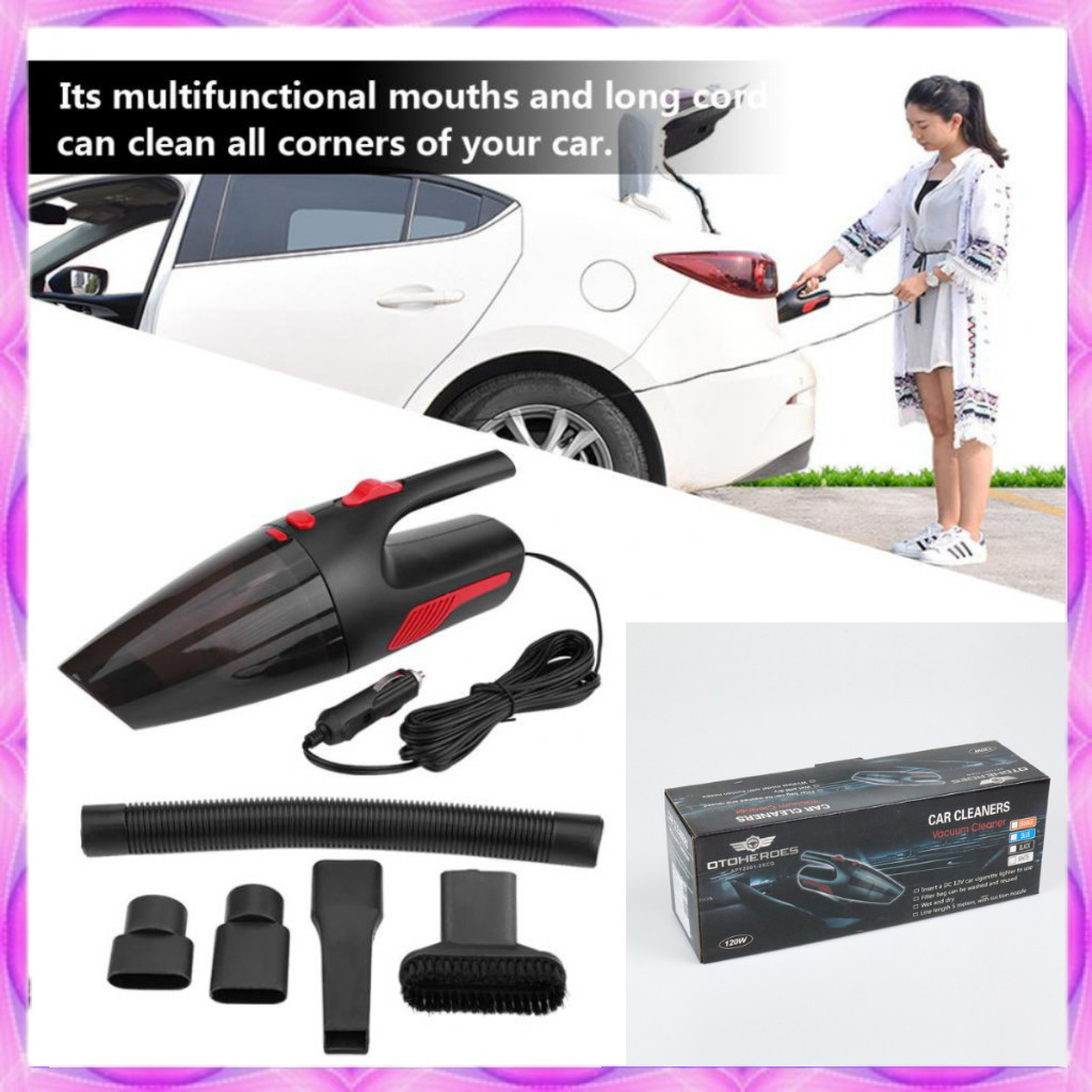 Vacuum Cleaner Penyedot Debu Mobil 12V120W Vakum Clener Rumah Penyedot Debu Original Daya Hisap Kuat