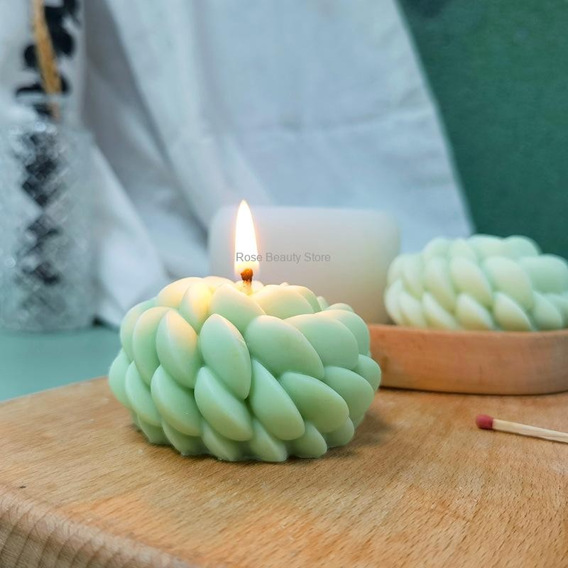 

3D Flower Candle Silicone Mold Diy Rose Soap Making Epoxy Resin Clay Mould Chocolate Cake Decor Gifts Ornament