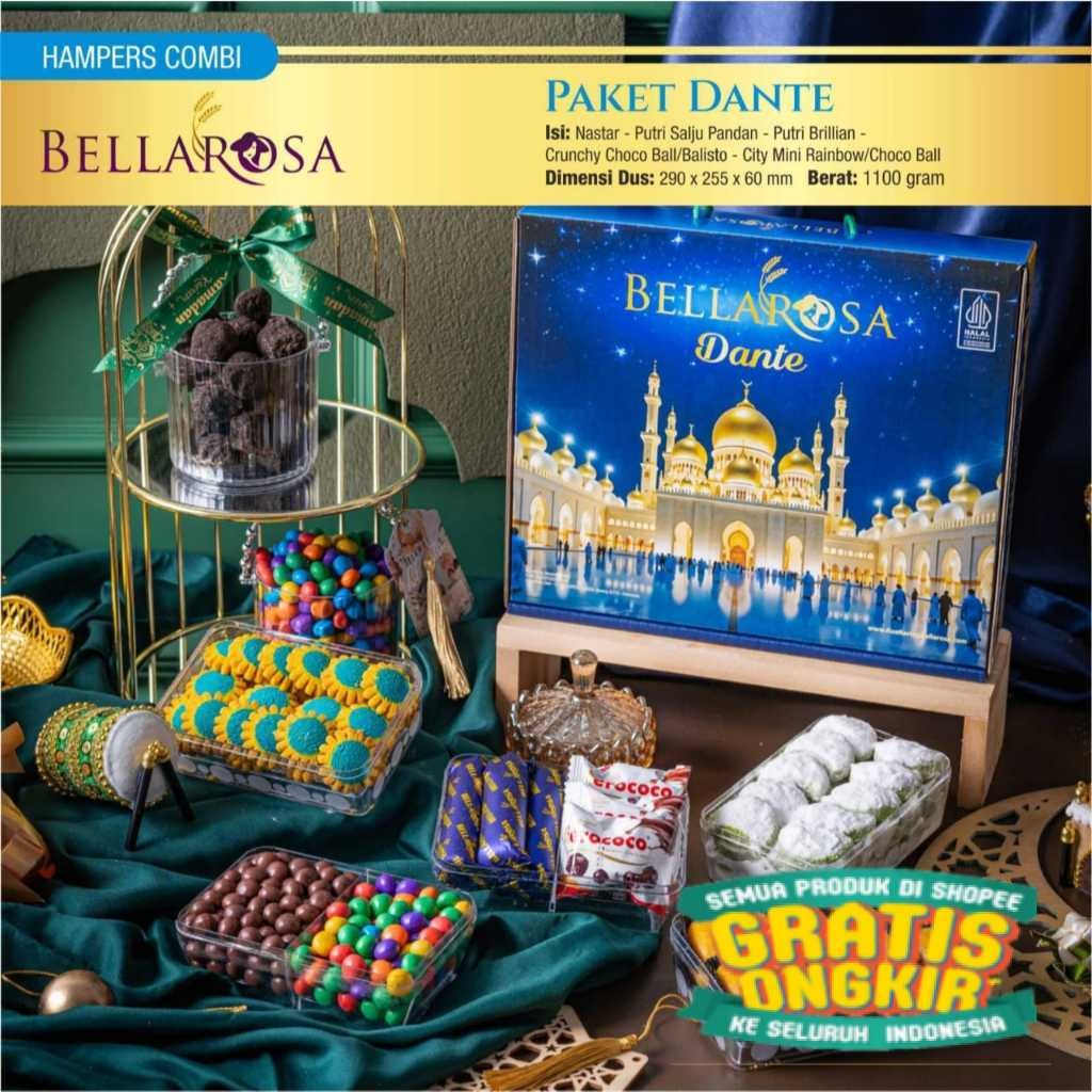 

PAKET KUE LEBARAN BELLAROSA DANTE SERIES / KUE KERING BELLAROSA/ New kado