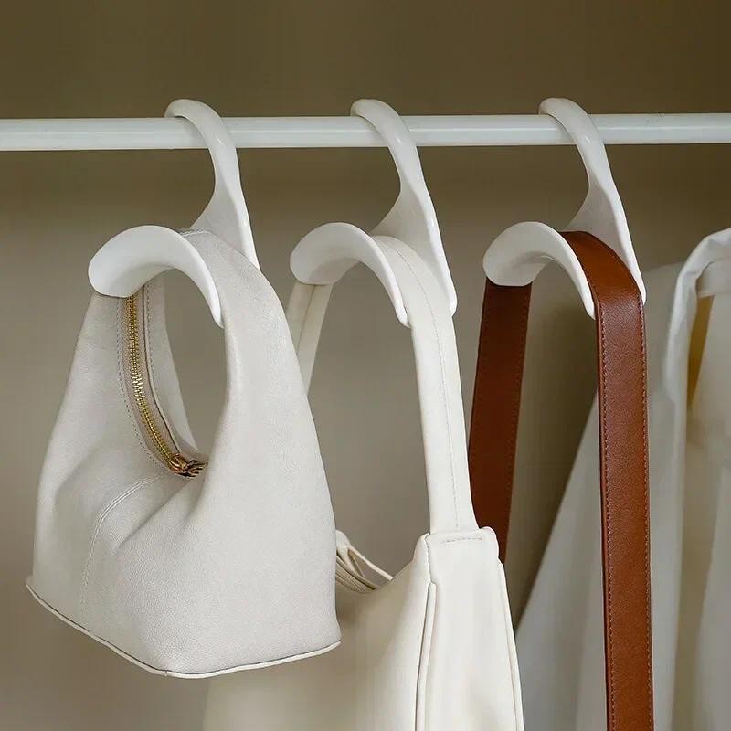 

New Durable Bag Rack Holder Home Closet Hat Silk Scarf Shawls Purse Handbag Storage Arched Hanger Hook