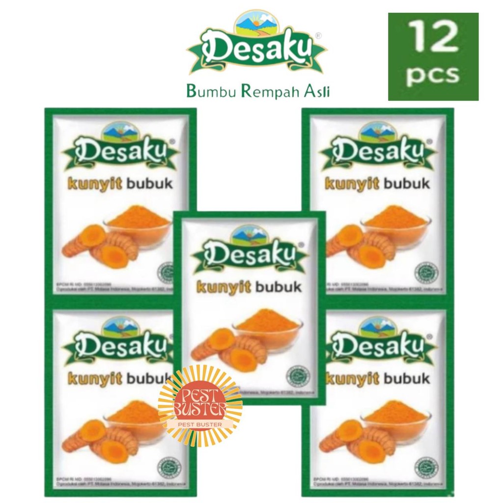 

DESAKU KUNYIT BUBUK 1 RENCENG ISI 12 Pcs BPOM Halal Original