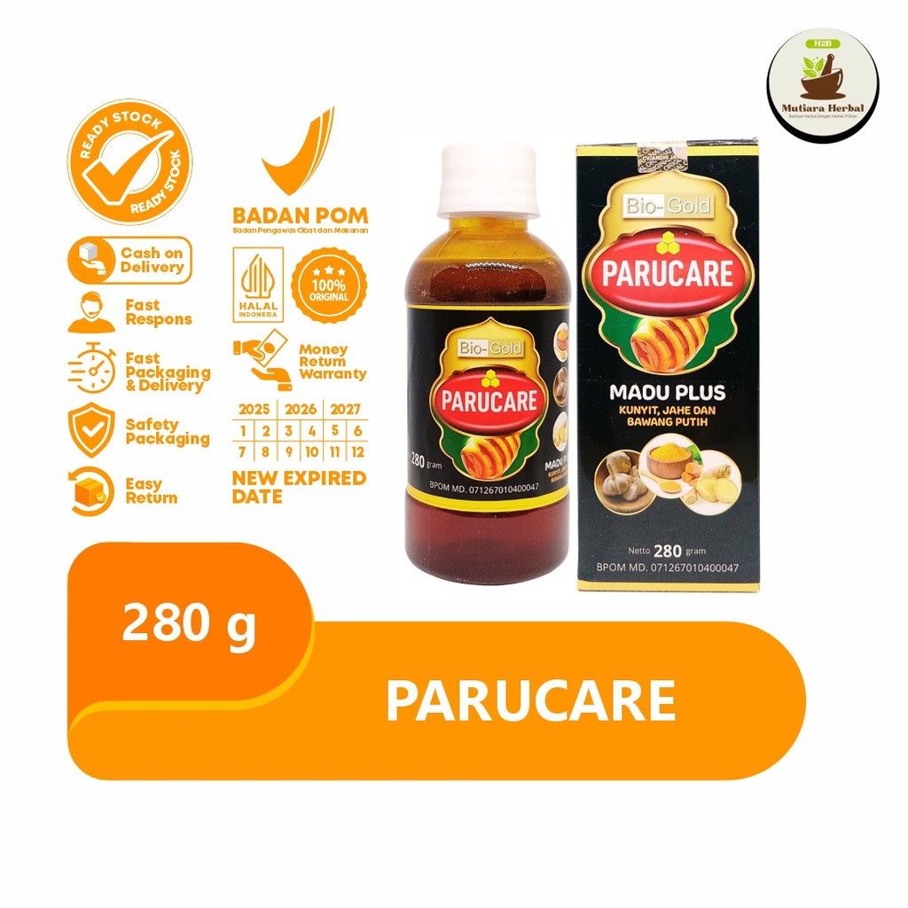

Madu Bio gold Parucare 280gr obat herbal alami asli original