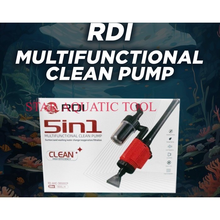 Cleaner Pump Otomatis RED DRAGON INDONESIA RDI MULTI FUNCTIONAL AUTOMATIC CLEANER PUMP AQUARIUM RDI 