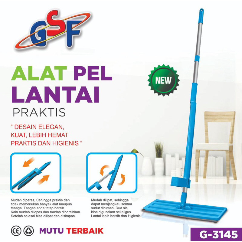 Alat Pel Lantai / Pel Lantai Otomatis / Alat Pel Lantai Microfiber GSF 3145
