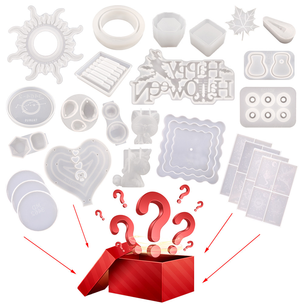 

DM362 Blind Box Epoxy Resin Moulds Blessing Bags Random Silicone Mold For Handmade Crafts