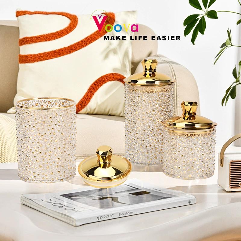 VOOVA Toples Ramadan/ Toples Lebaran/ Toples Mewah Bintik Emas/ Toples Kedap Udara/ Toples Cantik / 