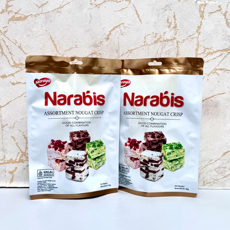 

Naraya Narabis Nougat Crisp Assortment 90gr