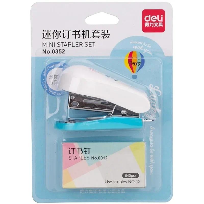 

Cute Cartoon Mini Stapler Set School Accessories Portable Bookbiding Stationery School Office Supplies Kawaii Stationery